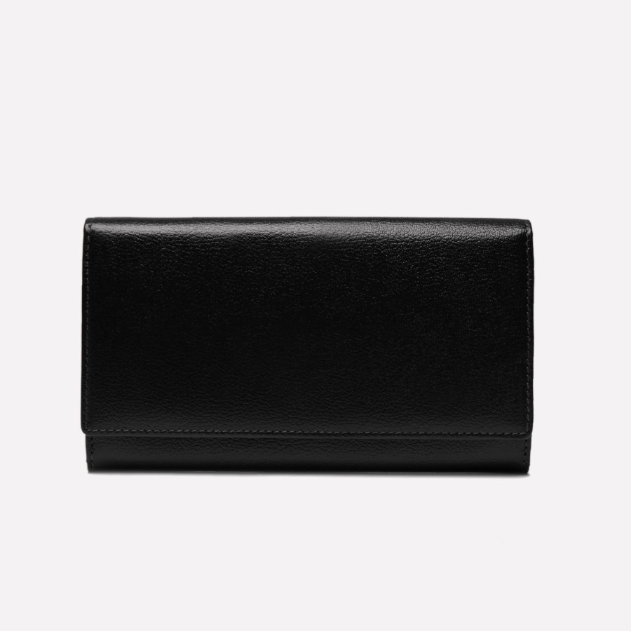 Women Ettinger Flap-Over Purses | Capra Large Flap-Over Purse