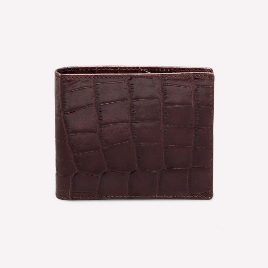 Men Ettinger Billfold Wallets | Croco Billfold Wallet With 6 C/C