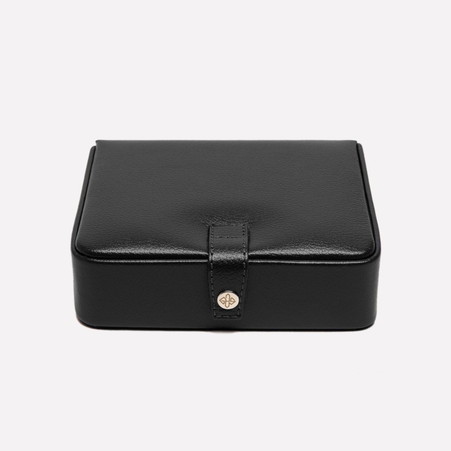 Men Ettinger Travel | Capra Ecru Large Stud Or Jewellery Box