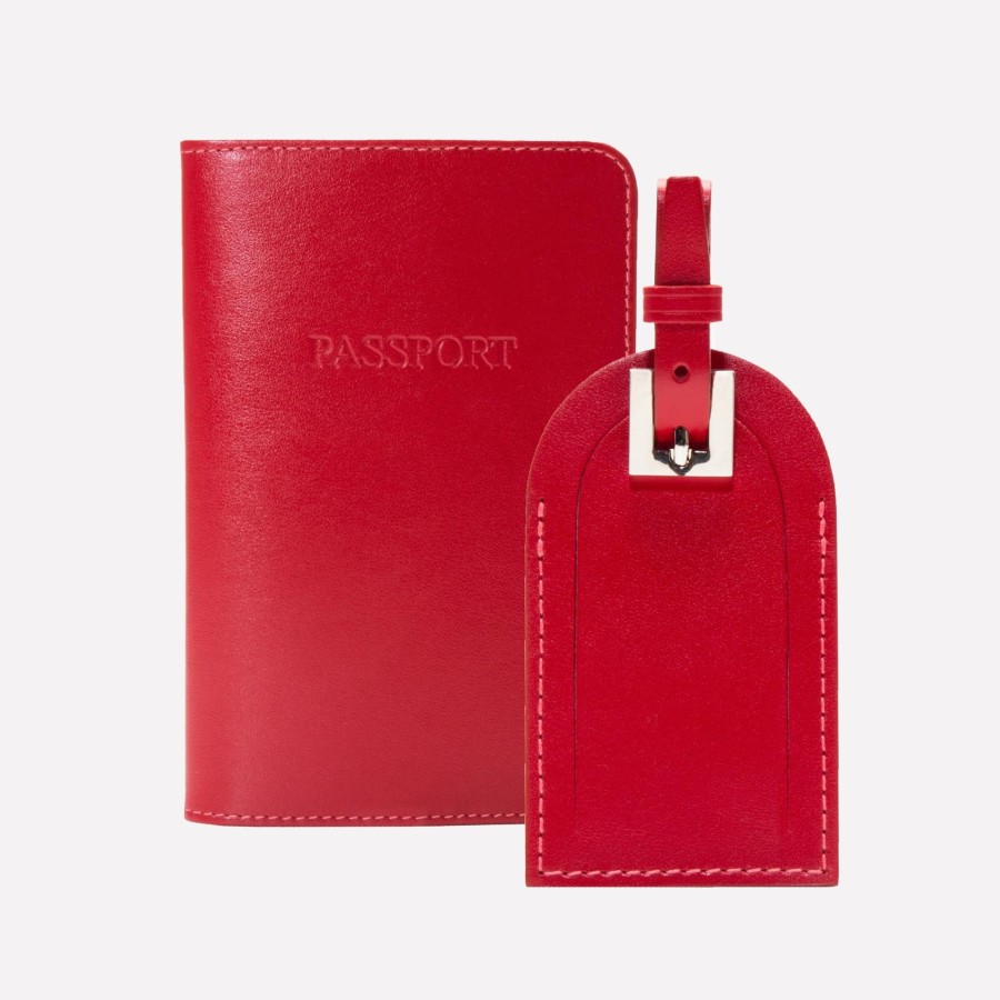 Men Ettinger Personal | Sterling Passport Case & Luggage Tag