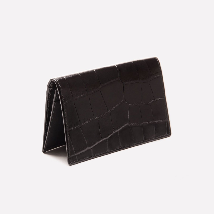 Men Ettinger Card Cases | Croco Visiting Card Case