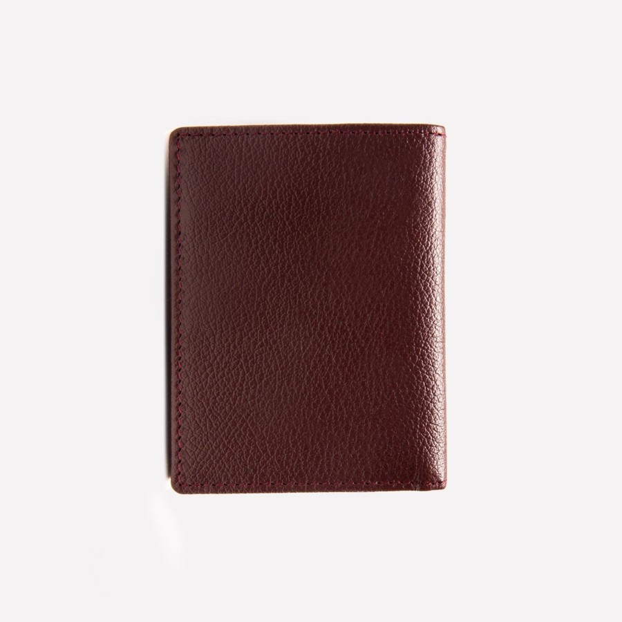 Men Ettinger Billfold Wallets | Capra Three-Fold Mini Wallet With Zip