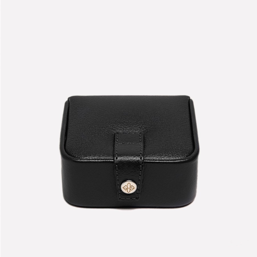 Men Ettinger Travel | Capra Ecru Small Stud Or Jewellery Box