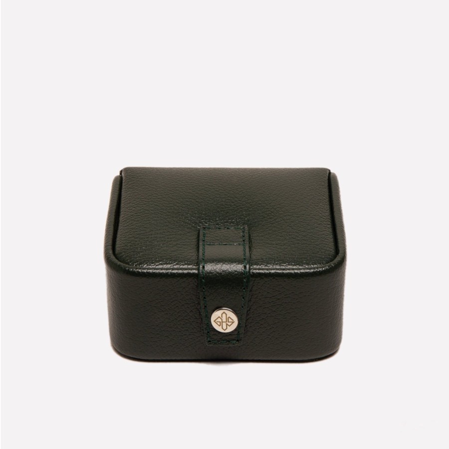 Men Ettinger Travel | Capra Ecru Small Stud Or Jewellery Box