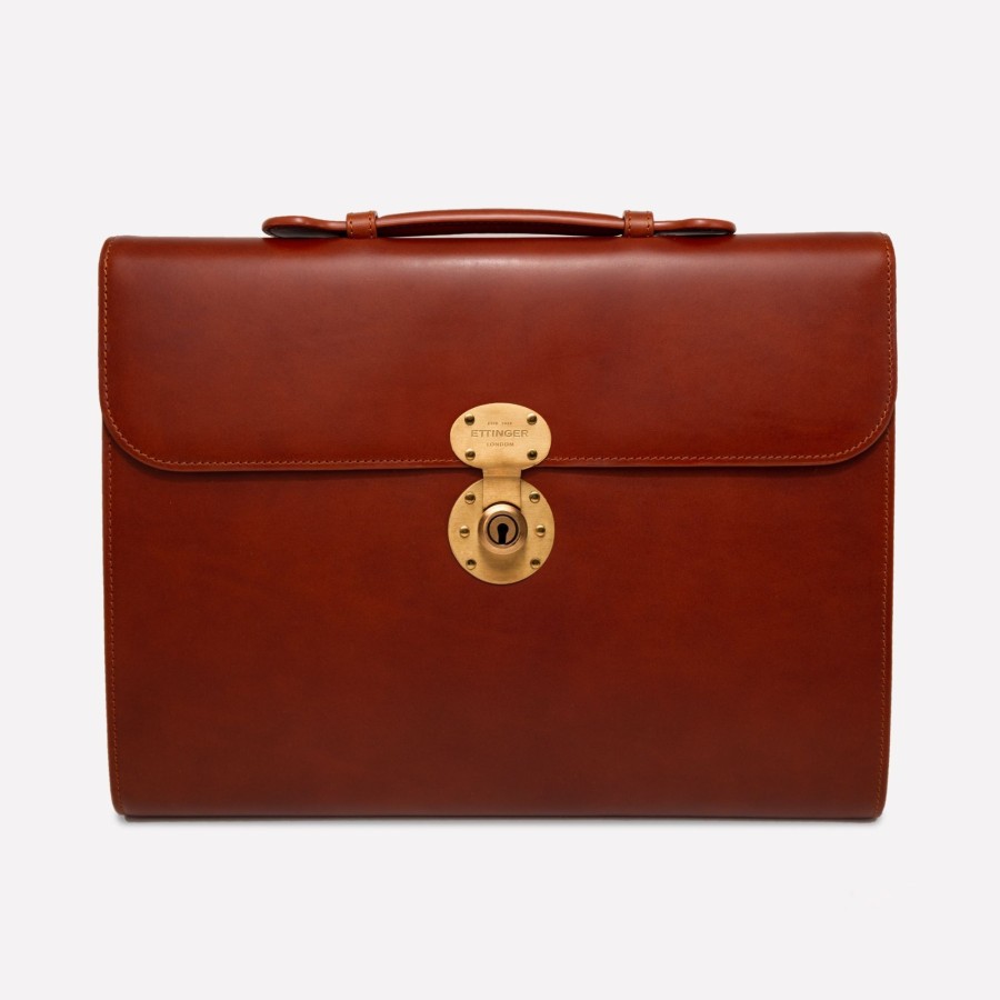 Men Ettinger Briefcases | Heritage Burlington Briefcase