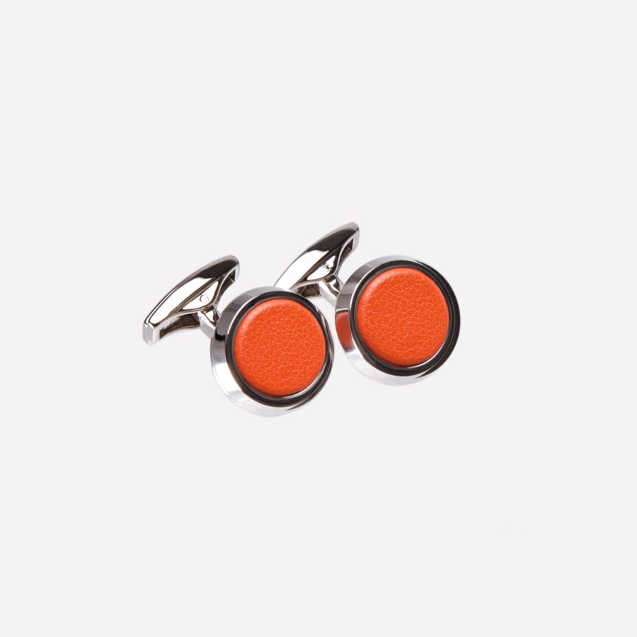 Men Ettinger Personal | Sterling Round Cufflinks