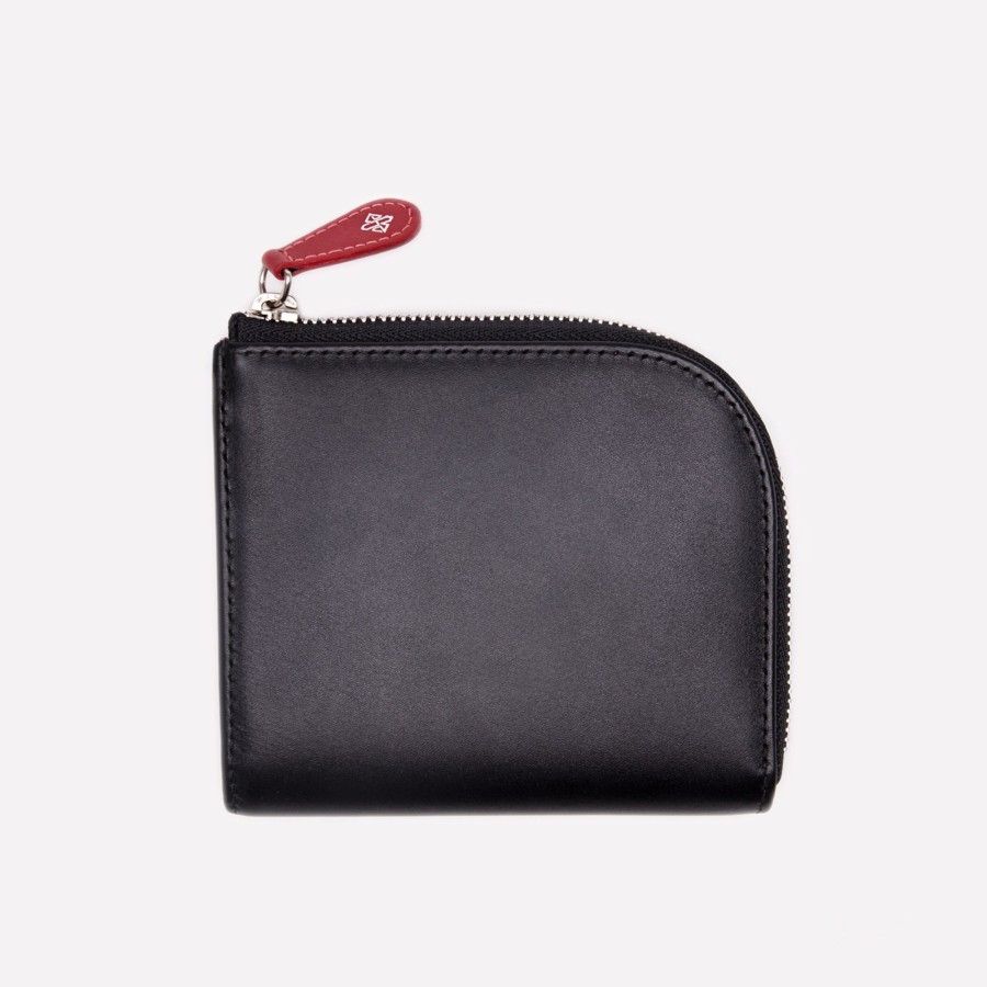 Men Ettinger Zipped Wallets | Sterling Zipped Curved Wallet With Key Strap