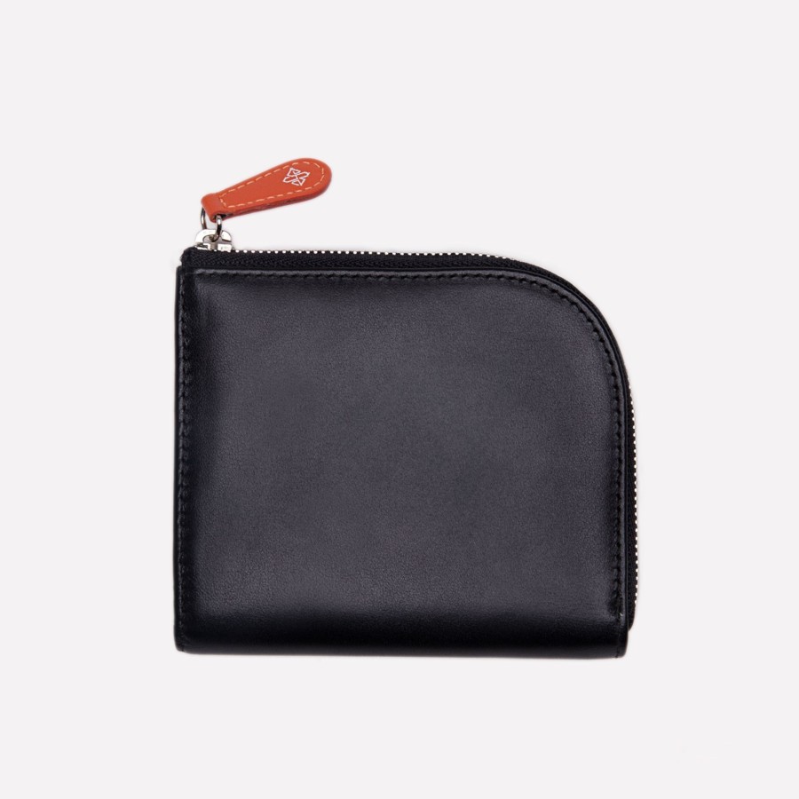 Men Ettinger Zipped Wallets | Sterling Zipped Curved Wallet With Key Strap