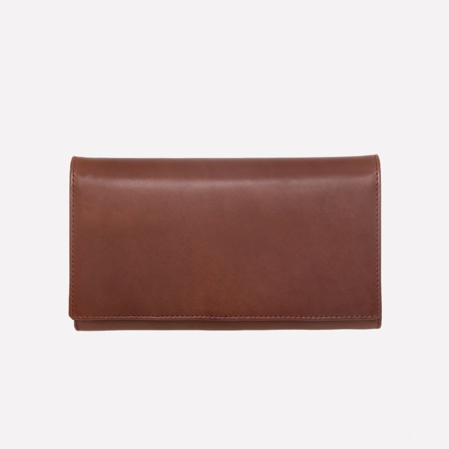 Women Ettinger Flap-Over Purses | Saint Crispin Large Flap-Over Purse