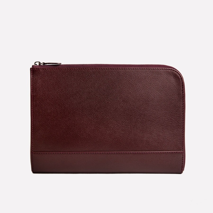 Men Ettinger Portfolios | Capra Medium Zip Pouch