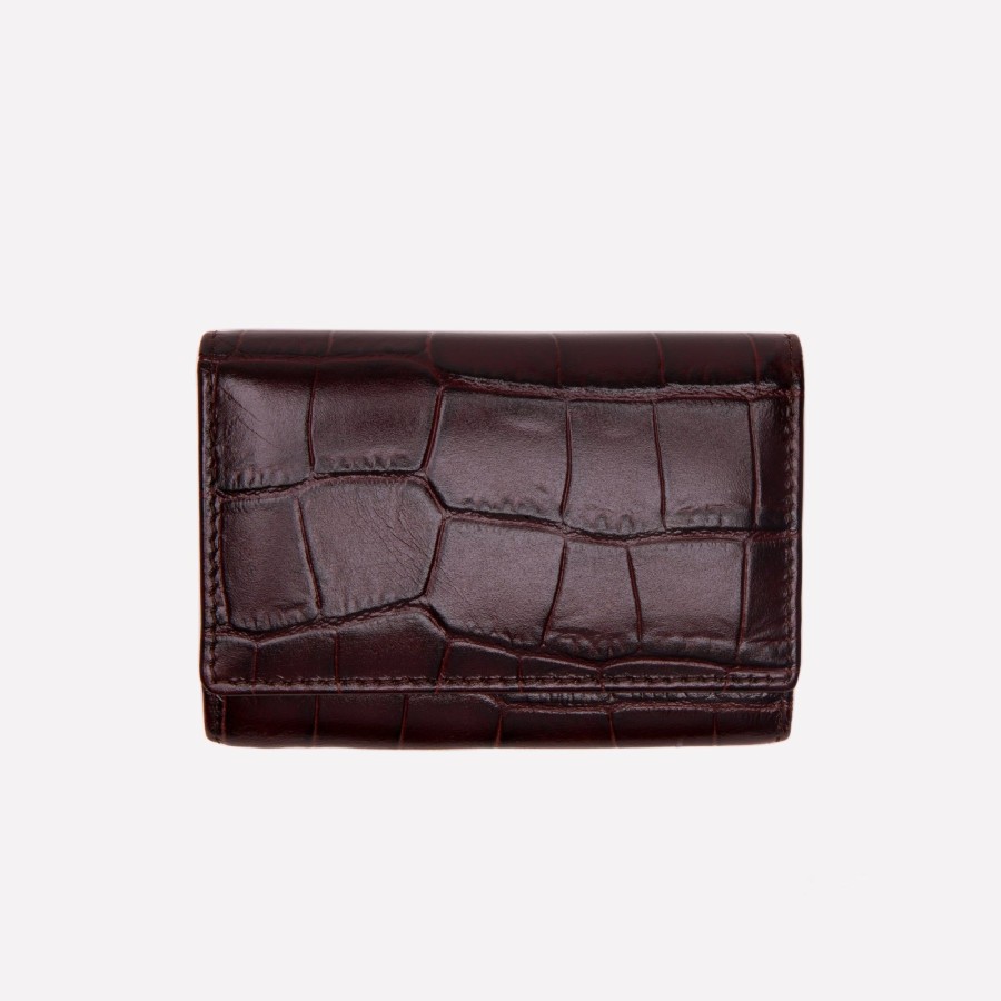 Women Ettinger Coin Purses | Croco Coin Purse With Card Pocket