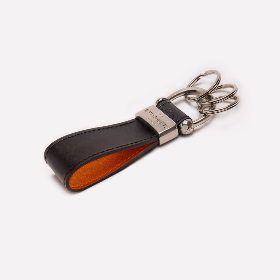 Men Ettinger Key Accessories | Sterling Stirrup Keyring - Two Tone