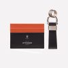 Men Ettinger Key Accessories | Sterling Flat C It Card Case & Stirrup Keyring