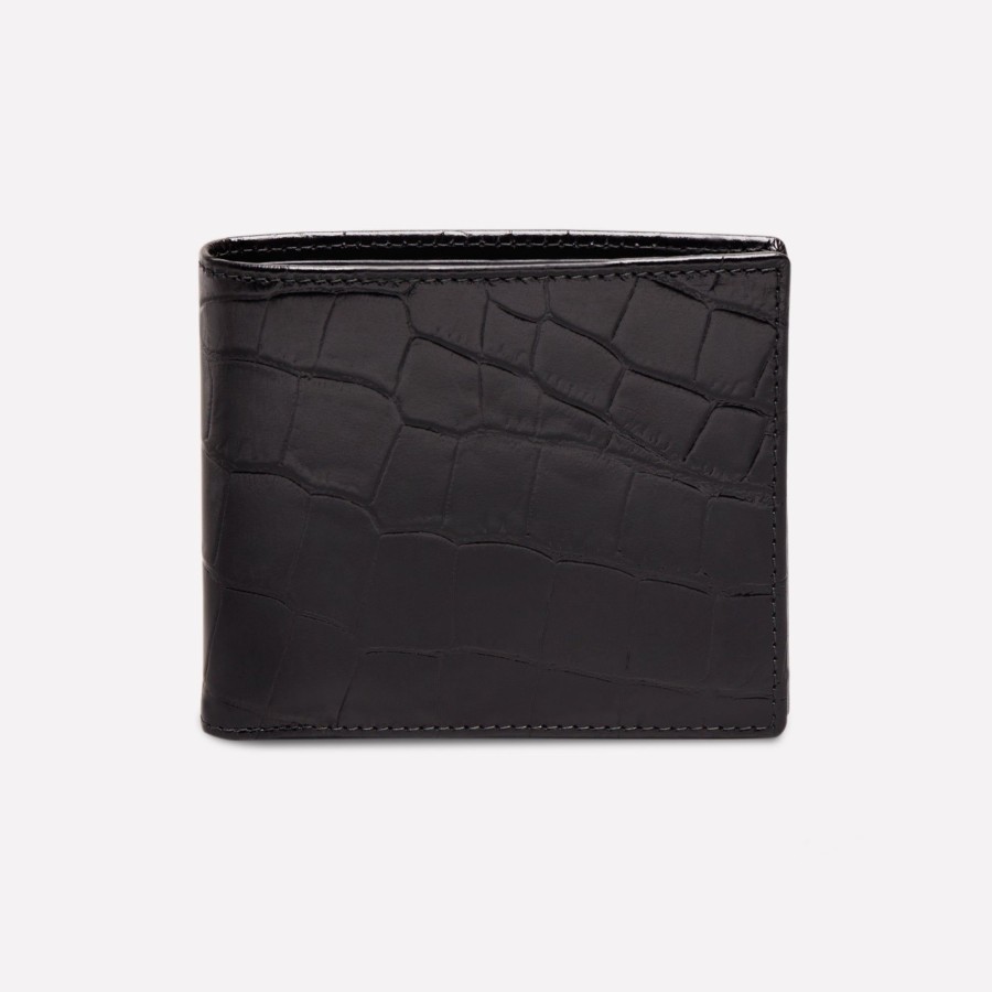 Men Ettinger Billfold Wallets | Croco Billfold With 3 C/C & Coin Purse