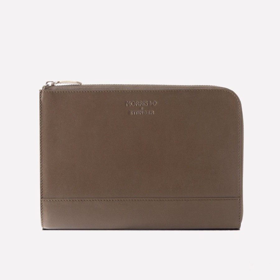 Men Ettinger Portfolios | Morris & Co. X Ettinger Medium Zip Pouch