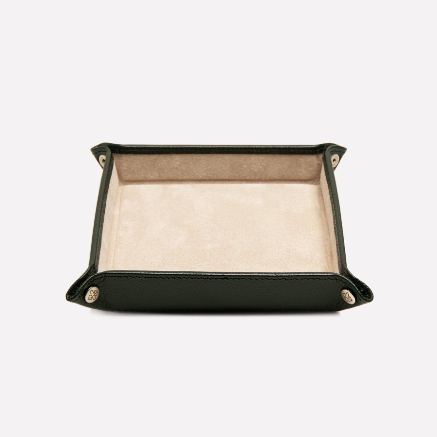 Men Ettinger Travel | Capra Ecru Square Valet Tray