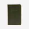 Men Ettinger Personal | Hudson Country Life X Ettinger Passport Case Olive/Yellow