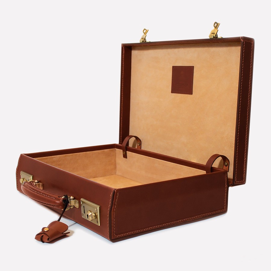 Men Ettinger Briefcases | Heritage St James Lid-Over Attache Case