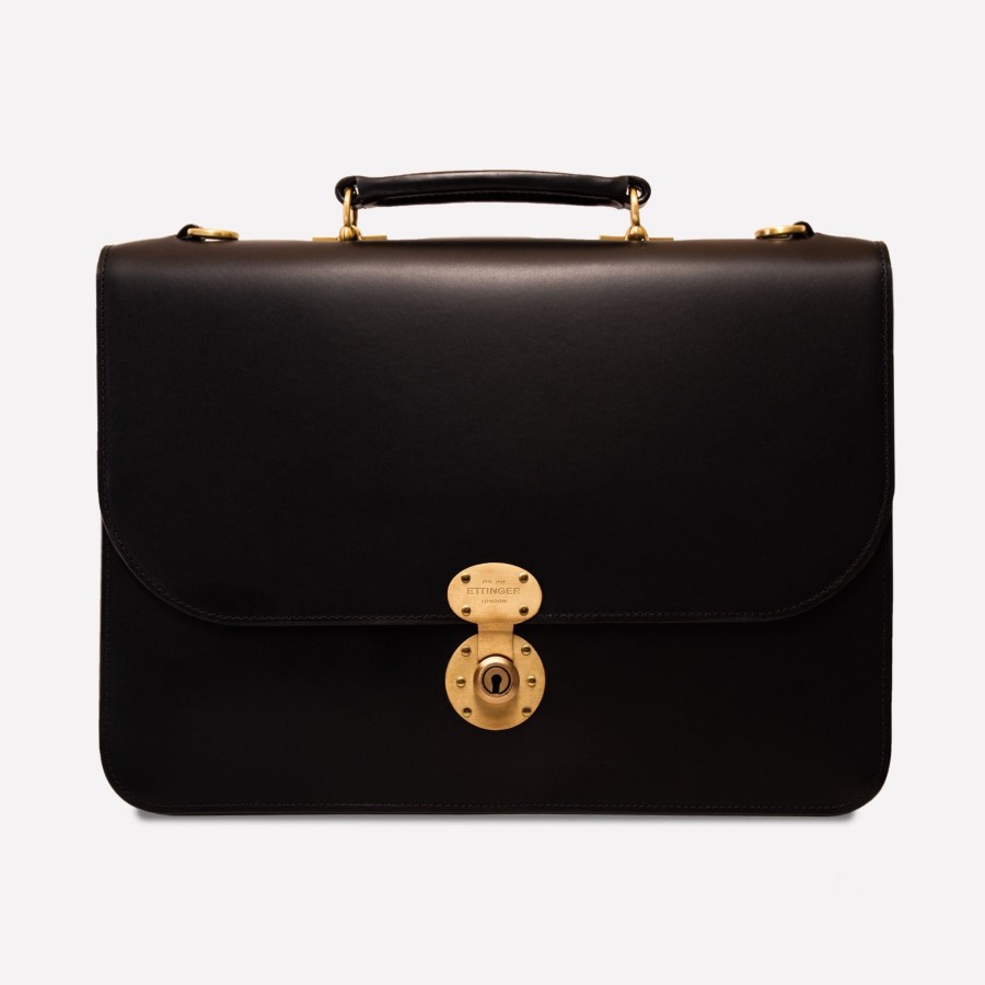 Men Ettinger Briefcases | Heritage Westminster Flap-Over Briefcase