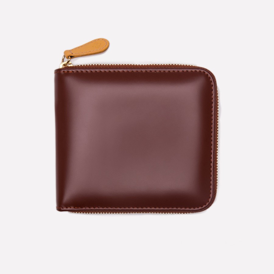 Men Ettinger Zipped Wallets | Bridle Hide Zipped Wallet With 8 C/C