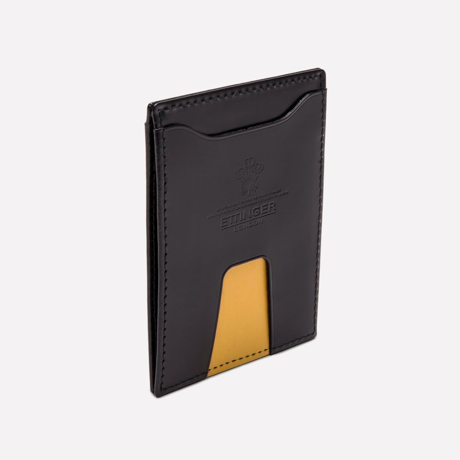 Men Ettinger Card Cases | Bridle Hide Travel Pass Holder